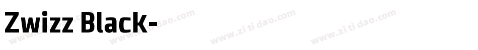 Zwizz Black字体转换